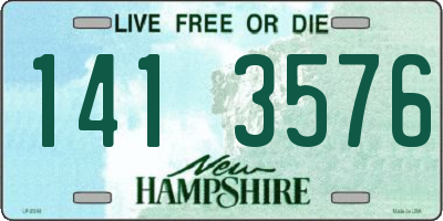 NH license plate 1413576