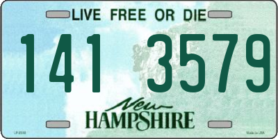 NH license plate 1413579