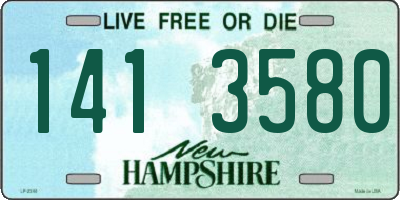 NH license plate 1413580