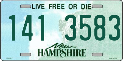 NH license plate 1413583