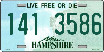 NH license plate 1413586
