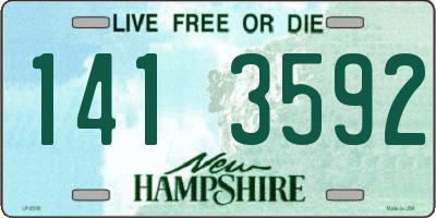 NH license plate 1413592