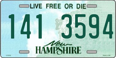 NH license plate 1413594