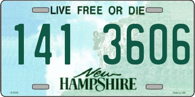 NH license plate 1413606