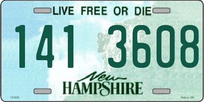 NH license plate 1413608
