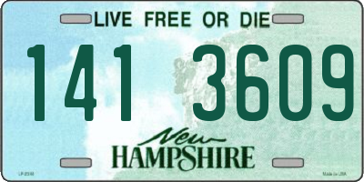NH license plate 1413609