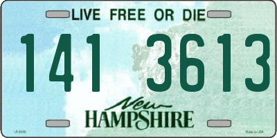 NH license plate 1413613