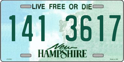 NH license plate 1413617