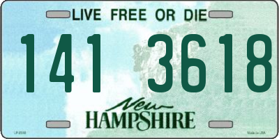 NH license plate 1413618