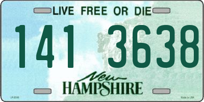 NH license plate 1413638