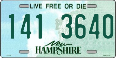 NH license plate 1413640