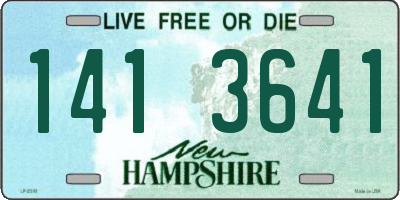 NH license plate 1413641