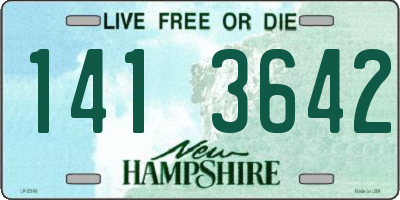 NH license plate 1413642