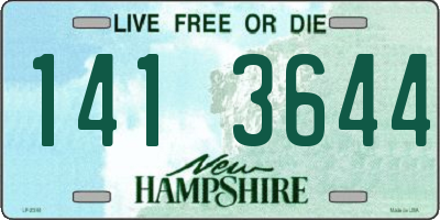 NH license plate 1413644