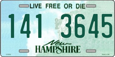 NH license plate 1413645