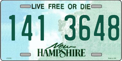 NH license plate 1413648