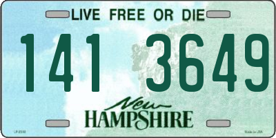 NH license plate 1413649