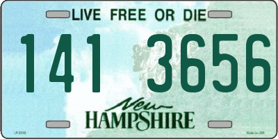 NH license plate 1413656