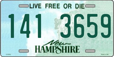 NH license plate 1413659