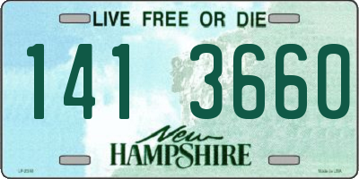 NH license plate 1413660