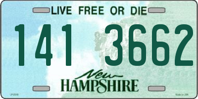 NH license plate 1413662