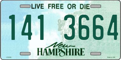 NH license plate 1413664