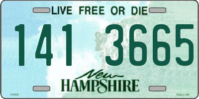 NH license plate 1413665
