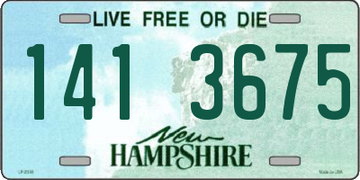 NH license plate 1413675