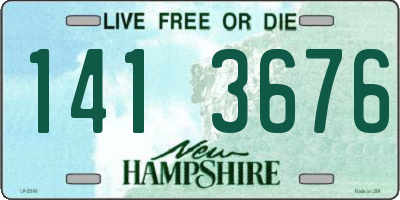 NH license plate 1413676