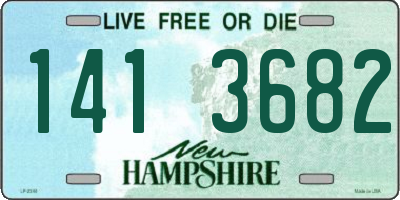 NH license plate 1413682