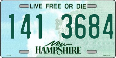 NH license plate 1413684