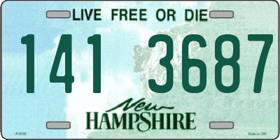 NH license plate 1413687
