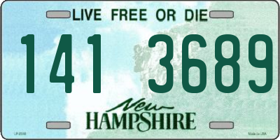 NH license plate 1413689