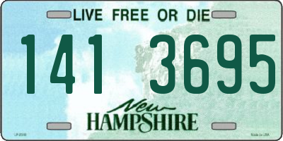 NH license plate 1413695