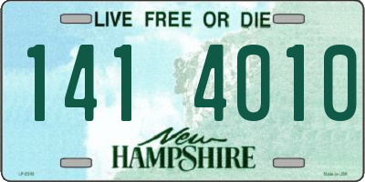 NH license plate 1414010