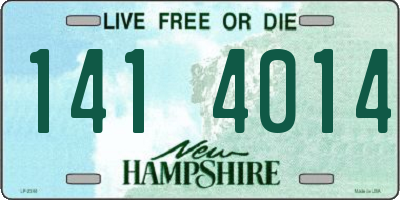 NH license plate 1414014