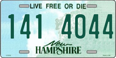 NH license plate 1414044