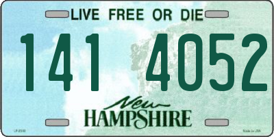 NH license plate 1414052