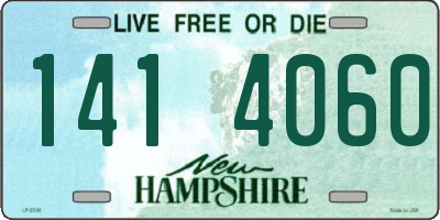 NH license plate 1414060