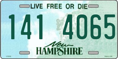 NH license plate 1414065