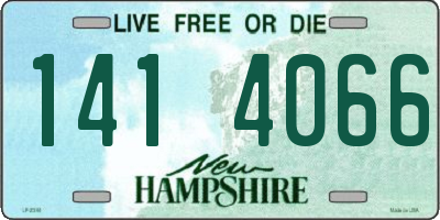 NH license plate 1414066