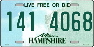 NH license plate 1414068