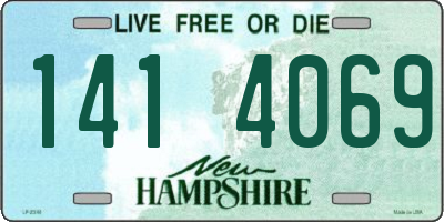 NH license plate 1414069