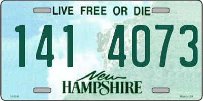 NH license plate 1414073