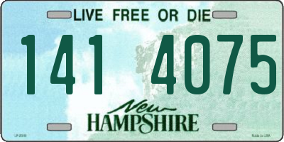 NH license plate 1414075