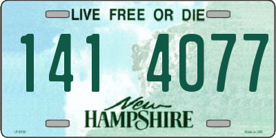 NH license plate 1414077