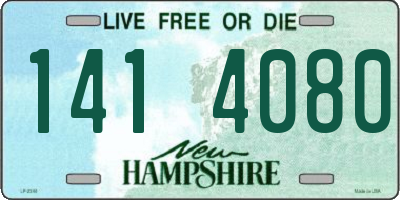 NH license plate 1414080