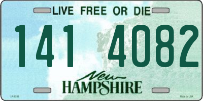 NH license plate 1414082