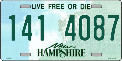 NH license plate 1414087