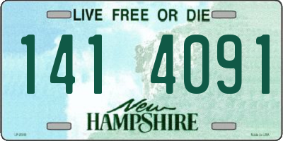 NH license plate 1414091